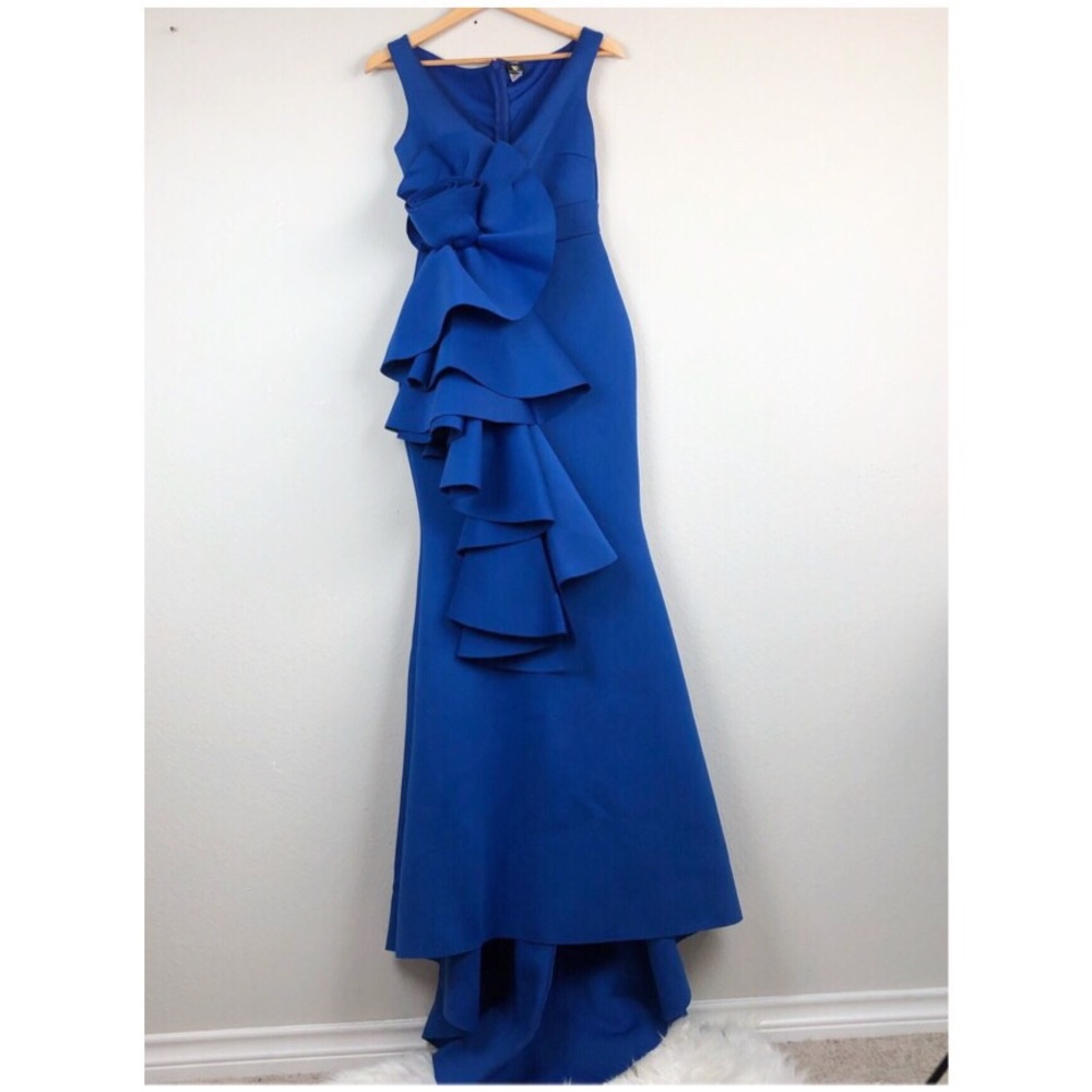 MAXI DRESS WITH RUFFLES - Picture 3 of 4